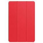 Кожен калъф със сгъващ се капак за Lenovo Tab K11 Plus - червен Кожен калъф със сгъващ се капак за Lenovo Tab K11 Plus - червен