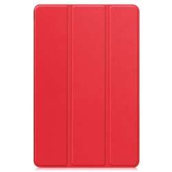 Кожен калъф със сгъващ се капак за Lenovo Tab K11 Plus - червен