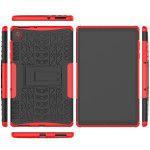 Двупластов гръб със стойка за Lenovo Tab M10 2nd Gen - червен - 1 Двупластов гръб със стойка за Lenovo Tab M10 2nd Gen - червен - 1