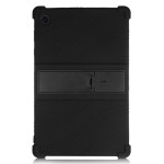 Силиконов гръб със стойка за Lenovo Tab M10 2nd Gen - черен