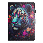 Кожен калъф за Lenovo Tab M10 3rd Gen - шарен тигър Кожен калъф за Lenovo Tab M10 3rd Gen - шарен тигър
