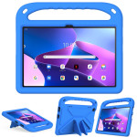 Силиконов гръб със стойка и дръжка за Lenovo Tab M10 3rd Gen - син - 0 Силиконов гръб със стойка и дръжка за Lenovo Tab M10 3rd Gen - син - 0