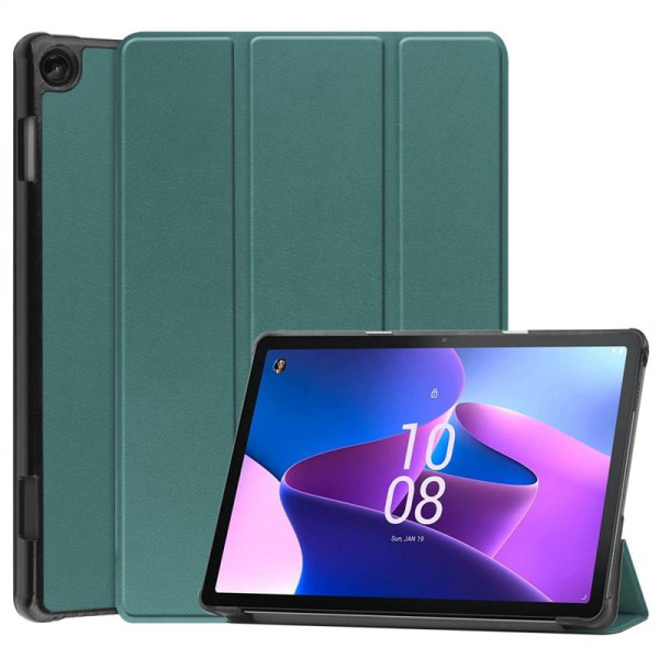 Кожен калъф със сгъващ се капак за Lenovo Tab M10 3rd Gen - тюркоазен Кожен калъф със сгъващ се капак за Lenovo Tab M10 3rd Gen - тюркоазен