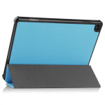 Кожен калъф със сгъващ се капак за Lenovo Tab M10 3rd Gen - светло син - 1