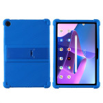 Силиконов гръб със стойка за Lenovo Tab M10 3rd Gen - тъмно син - 1 Силиконов гръб със стойка за Lenovo Tab M10 3rd Gen - тъмно син - 1