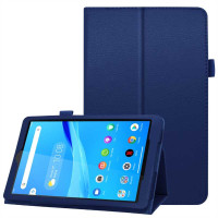 Кожен калъф за Lenovo Tab M8 TB-8505f/TB-8506f - тъмно син
