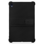 Силиконов гръб със стойка за Lenovo Tab P11 - черен