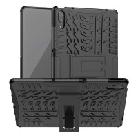 Двупластов гръб със стойка за Lenovo Tab P11 Pro - черен