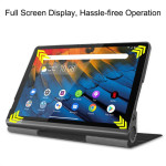 Кожен калъф за Lenovo Yoga Smart Tab - черен - 0