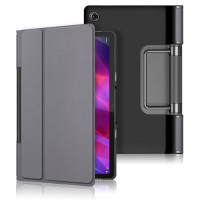 Кожен калъф за Lenovo Yoga Tab 11 - сив