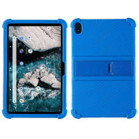 Силиконов гръб със стойка за Nokia T20 - син