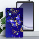 Силиконов гръб за Samsung Galaxy Tab A9 - синя пеперуда - 0
