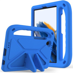 Силиконов гръб със стойка и дръжка за Samsung Galaxy Tab A9/A11 - син
