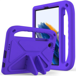 Силиконов гръб със стойка и дръжка за Samsung Galaxy Tab A9/A11 - лилав