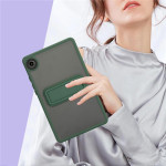 Силиконов гръб със стойка за Samsung Galaxy Tab A9/A11 - зелен - 1