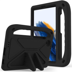 Силиконов гръб със стойка и дръжка за Samsung Galaxy Tab A9 - черен