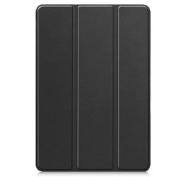 Кожен калъф със сгъващ се капак за Galaxy Tab S10 FE+ - черен