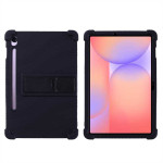 Силиконов гръб със стойка за Samsung Galaxy Tab S10 Lite - черен - 0