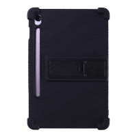 Силиконов гръб със стойка за Samsung Galaxy Tab S10 Lite - черен