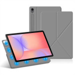 Кожен калъф със сгъващ се капак и място за писалка за Samsung Galaxy Tab S10 Lite - сив - 1 Кожен калъф със сгъващ се капак и място за писалка за Samsung Galaxy Tab S10 Lite - сив - 1