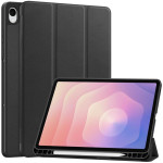 Кожен калъф със сгъващ се капак за Galaxy Tab S11 - черен Кожен калъф със сгъващ се капак за Galaxy Tab S11 - черен