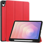 Кожен калъф със сгъващ се капак за Galaxy Tab S11 - червен Кожен калъф със сгъващ се капак за Galaxy Tab S11 - червен