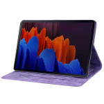 Кожен калъф с пеперуда за Galaxy Tab S11 Ultra - лилав - 3 Кожен калъф с пеперуда за Galaxy Tab S11 Ultra - лилав - 3