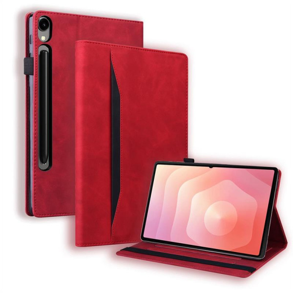 Кожен калъф за Galaxy Tab S11 Ultra - цвят червен Кожен калъф за Galaxy Tab S11 Ultra - цвят червен