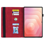 Кожен калъф за Galaxy Tab S11 Ultra - цвят червен - 4 Кожен калъф за Galaxy Tab S11 Ultra - цвят червен - 4