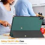 Кожен калъф със сгъващ се капак за Galaxy Tab S11 Ultra - тюркоазен - 0 Кожен калъф със сгъващ се капак за Galaxy Tab S11 Ultra - тюркоазен - 0