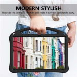 Силиконов гръб със стойка и дръжка за Samsung Galaxy Tab S10 Ultra - черен - 2