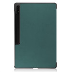 Кожен калъф със сгъващ се капак за Samsung Galaxy Tab S10 Ultra - тюркоазен - 3