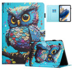 Калъф за Samsung Galaxy Tab A9+/A11+ - бухал - 1 Калъф за Samsung Galaxy Tab A9+/A11+ - бухал - 1