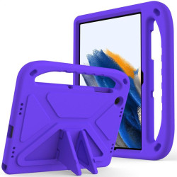Силиконов гръб със стойка и дръжка за Samsung Galaxy Tab A9+/A11+ - лилав