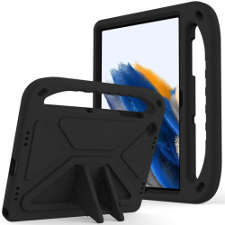 Силиконов гръб със стойка и дръжка за Samsung Galaxy Tab A9+/A11+ - черен