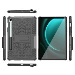 Двупластов гръб със стойка за Samsung Galaxy Tab S9 FE - черен - 2