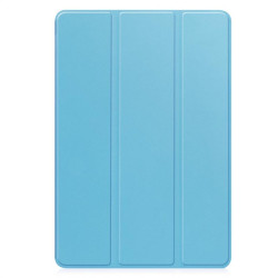 Кожен калъф със сгъващ се капак за Samsung Galaxy Tab S10 Lite / S10 FE / S9 FE - светло син