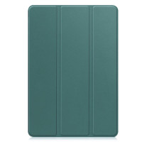 Кожен калъф със сгъващ се капак за Samsung Galaxy Tab S10 Lite / S10 FE / S9 FE - зелен