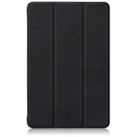 Кожен калъф със сгъващ се капак за Samsung Galaxy Tab S9 5G - черен