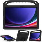 Силиконов гръб със стойка и дръжка за Samsung Galaxy Tab S9+ - черен - 1