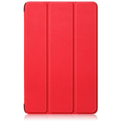 Кожен калъф със сгъващ се капак за Samsung Galaxy Tab S9+ - червен