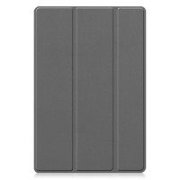 Кожен калъф със сгъващ се капак за Samsung Galaxy Tab A8 10.5 (2021) - сив