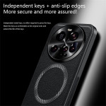 Силиконов гръб с покритие от кожа за Xiaomi 15 Ultra - черен - 2