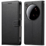 Кожен калъф тип портмоне за Xiaomi 15 Ultra - черен Кожен калъф тип портмоне за Xiaomi 15 Ultra - черен