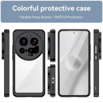 Силиконов гръб Rugged Armor за Xiaomi 15 Ultra - черна рамка - 1