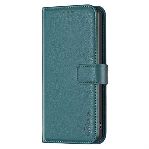 Кожен калъф тип портмоне марка BINFEN COLOR за Xiaomi 15 - тюркоазен Кожен калъф тип портмоне марка BINFEN COLOR за Xiaomi 15 - тюркоазен