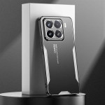 Алуминиев гръб за Xiaomi 15 - черен със сребрист ръб - 2