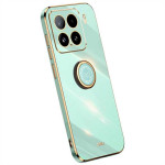 Силиконов гръб със стойка тип пръстен марка XINLI за Xiaomi 15 - зелен