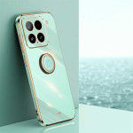 Силиконов гръб със стойка тип пръстен марка XINLI за Xiaomi 15 - зелен - 2