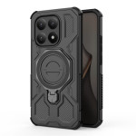 Хибриден гръб с кръгла метална стойка за Xiaomi 15T - черен